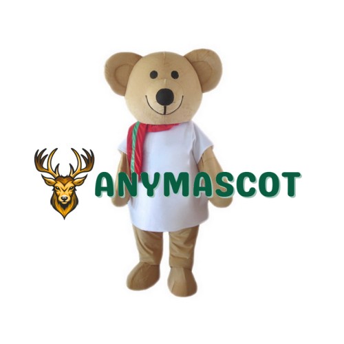 Cartoon Character Brown Bear Mascot Costume