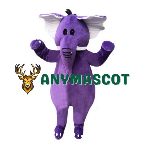 Purple Elephant Mascot Costume For Adults Christmas Halloween 
