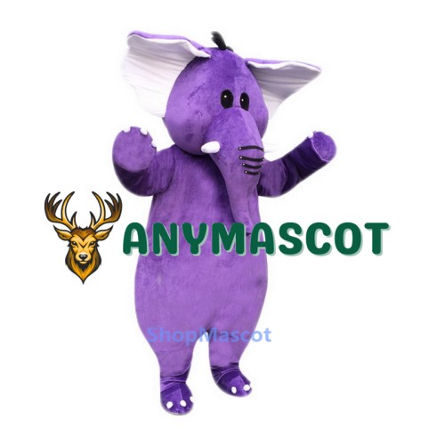 Purple Elephant Mascot Costume For Adults Christmas Halloween 