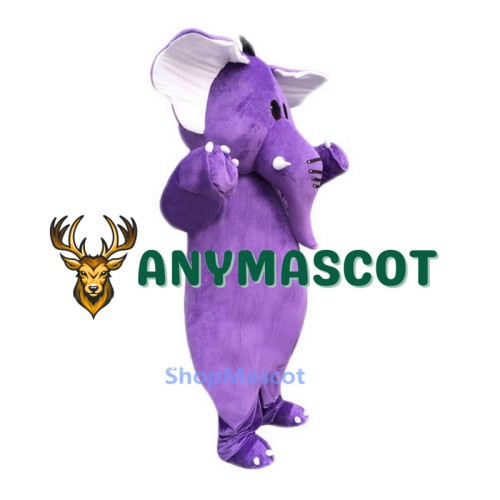 Purple Elephant Mascot Costume For Adults Christmas Halloween 