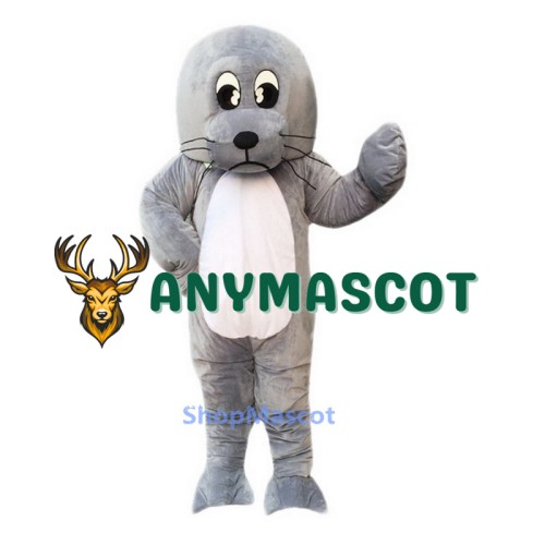 Grey Sea Lion Mascot Costume