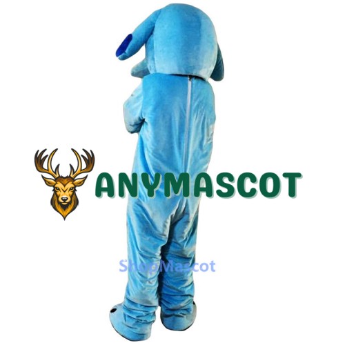 Sky Blue Dog Mascot Costume
