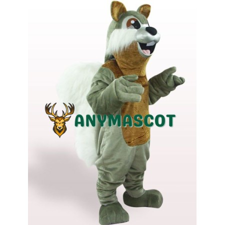 Dark Silver Squirrel Mascot Costume