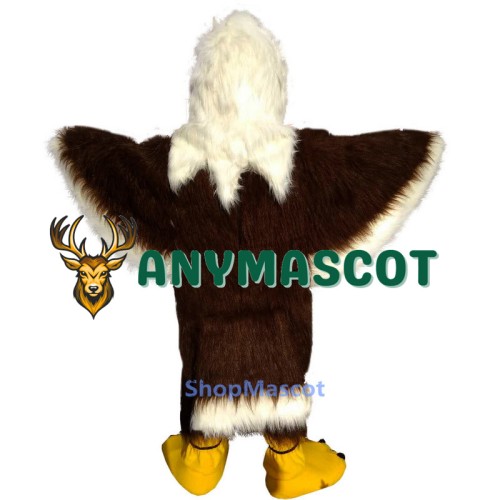 Brown Eagle Long Wool Mascot Costume
