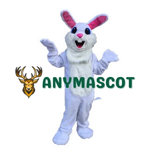 White Easter Bunny Mascot Costume