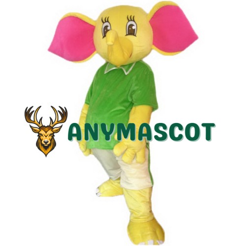 Yellow Elephant Mascot Costume