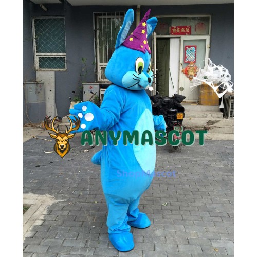 Blue Bunny Rabbit Mascot Costume