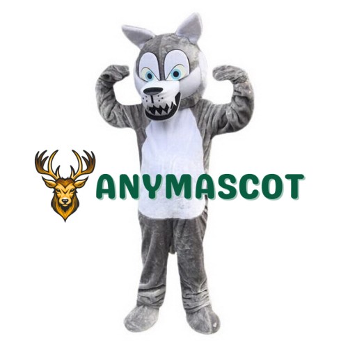 Gray Wolf Mascot Costume