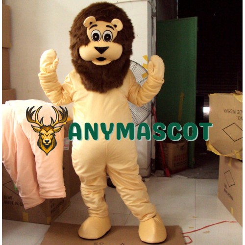 Cartoon Lion Mascot Costume