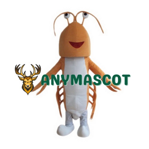 Orange Lobster Mascot Costume