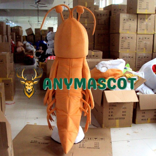 Orange Lobster Mascot Costume