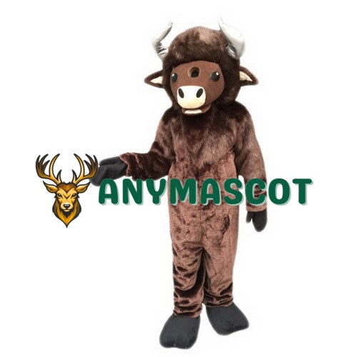 Brown Buffalo Mascot Costume