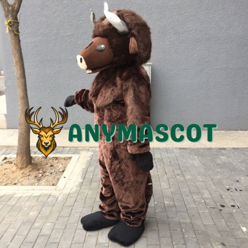 Brown Buffalo Mascot Costume