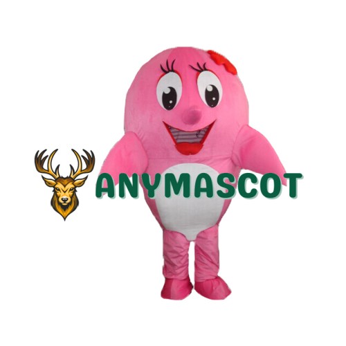 Cute Pink Dolphin Mascot Costume
