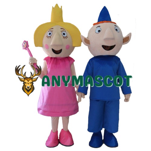 Ben and Holly Mascot Costume For Adults
