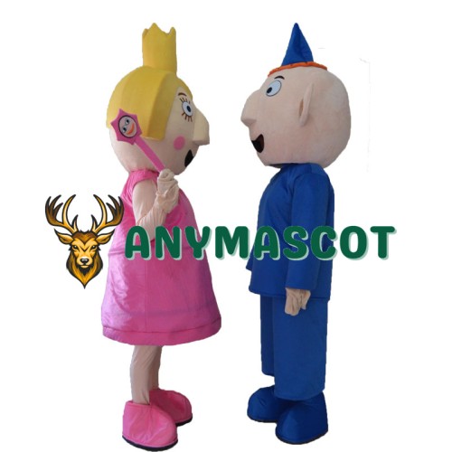 Ben and Holly Mascot Costume For Adults