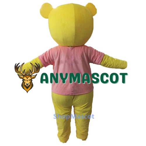 Yellow Bear Mascot Costume