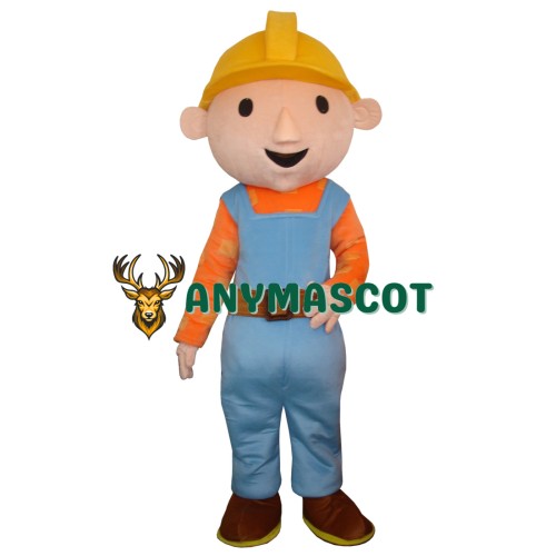 Cartoon Film Adult Bob the Builder Mascot Costume