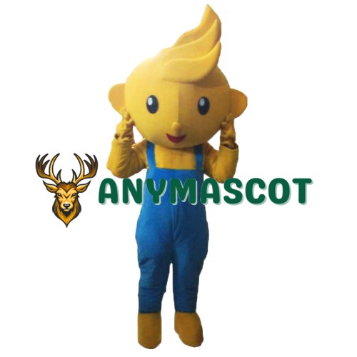 Long Hair Boy Mascot Costumes Cosplay 