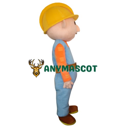 Cartoon Film Adult Bob the Builder Mascot Costume