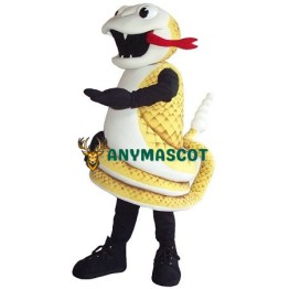 Golden Cobra Snake Mascot Costume