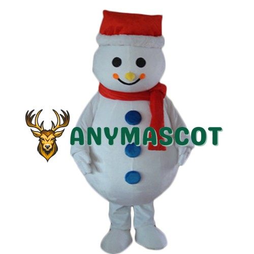 Snow Man Mascot Costume Christmas Xmas Snowman