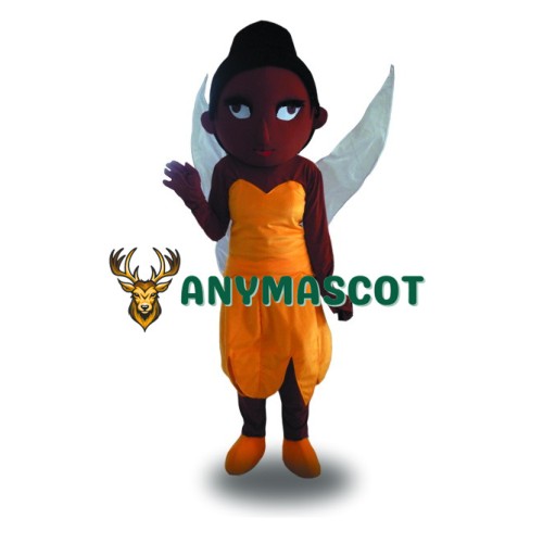 Professional Brown Hair Girl Mascot Costume