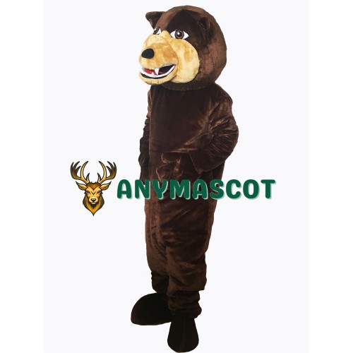 Brown Grizzly Bear Flexible Mascot Costume