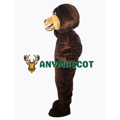 Brown Grizzly Bear Flexible Mascot Costume