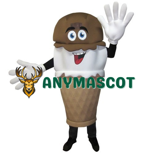 Hand-Dipped IceCream Waver Adult Mascot Costume