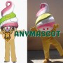  Ice Cream Cone Mascot Costume